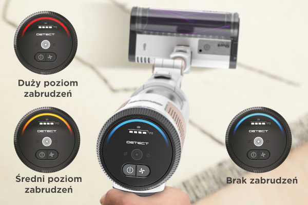 Odkurzacz pionowy z czyszczącą stacją dokującą Shark Detect Clean & Empty IW3612EU